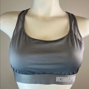 Victoria's Secret Gray The Player Racerback Sports Bra XL